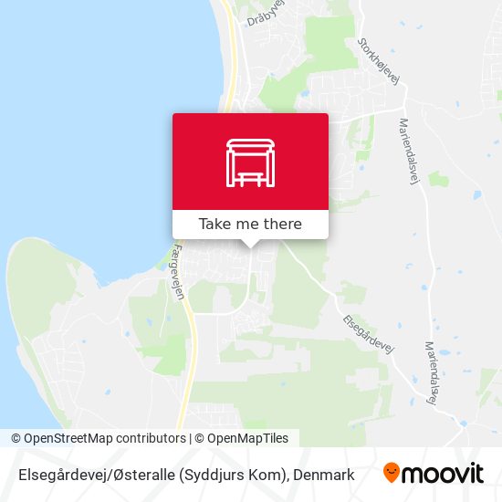 Elsegårdevej / Østeralle (Syddjurs Kom) map