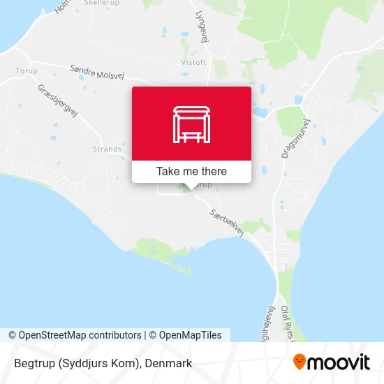 Begtrup (Syddjurs Kom) map