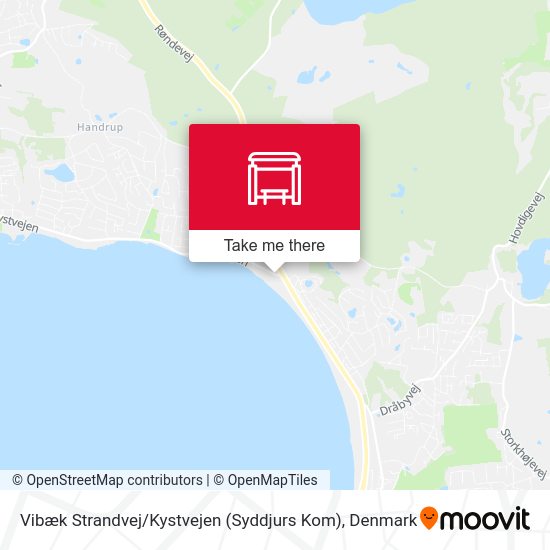 Vibæk Strandvej / Kystvejen (Syddjurs Kom) map