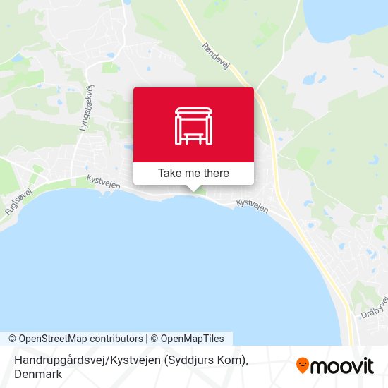 Handrupgårdsvej / Kystvejen (Syddjurs Kom) map