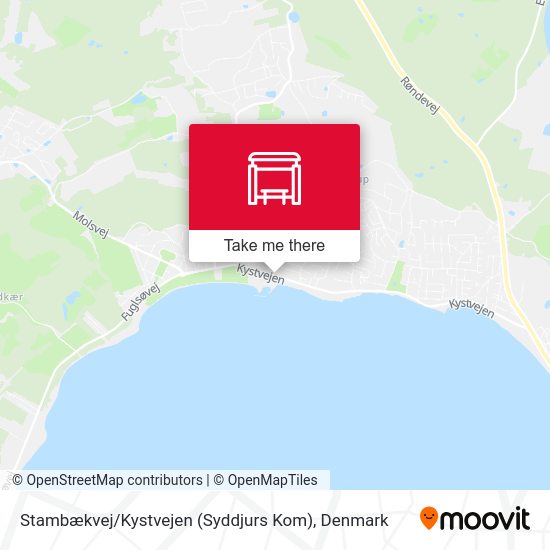 Stambækvej / Kystvejen (Syddjurs Kom) map