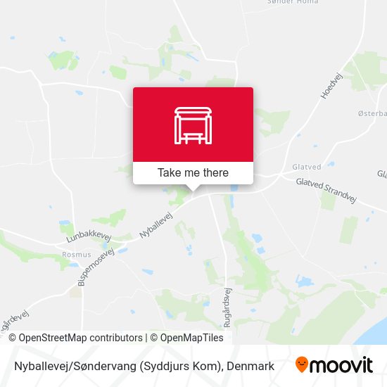 Nyballevej / Søndervang (Syddjurs Kom) map