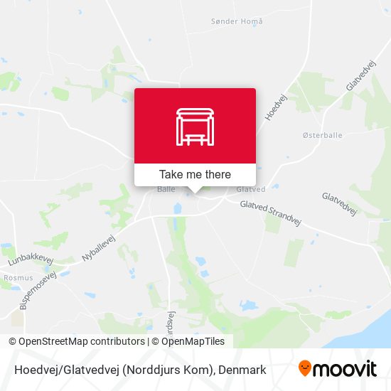 Hoedvej / Glatvedvej (Norddjurs Kom) map