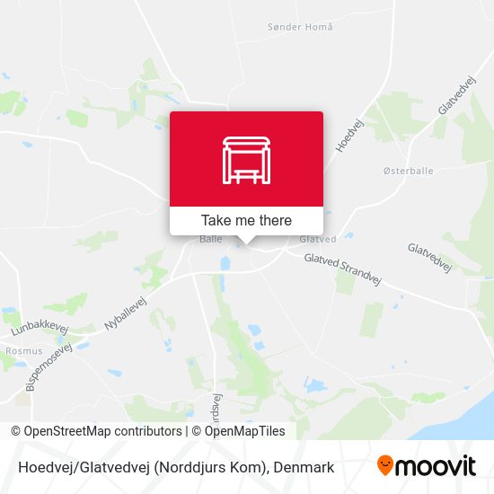 Hoedvej / Glatvedvej (Norddjurs Kom) map