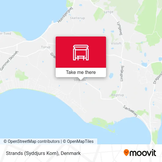 Strands (Syddjurs Kom) map