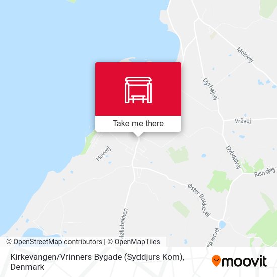 Kirkevangen / Vrinners Bygade (Syddjurs Kom) map