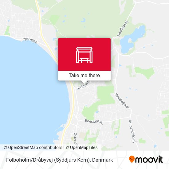 Folboholm / Dråbyvej (Syddjurs Kom) map