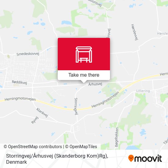 Storringvej / Århusvej (Skanderborg Kom)Rg) map