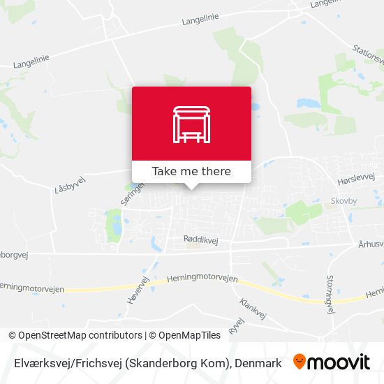 Elværksvej / Frichsvej (Skanderborg Kom) map