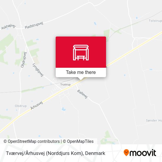Tværvej / Århusvej (Norddjurs Kom) map