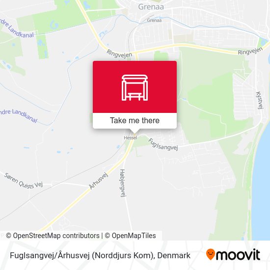 Fuglsangvej / Århusvej (Norddjurs Kom) map