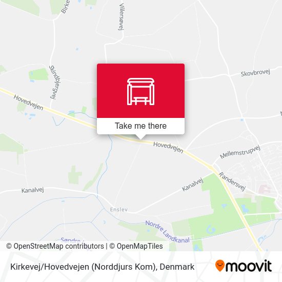 Kirkevej / Hovedvejen (Norddjurs Kom) map