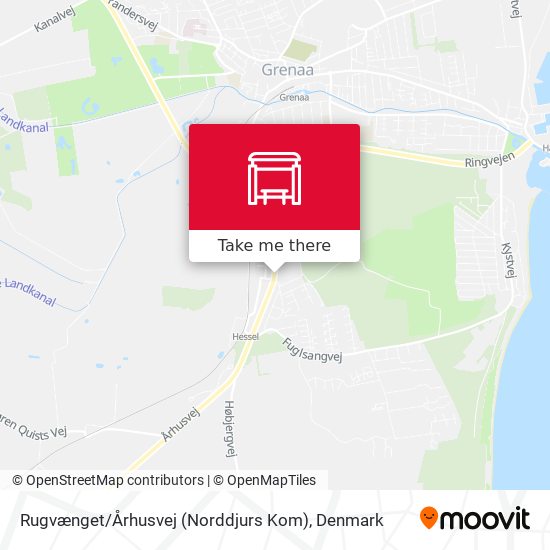 Rugvænget / Århusvej (Norddjurs Kom) map