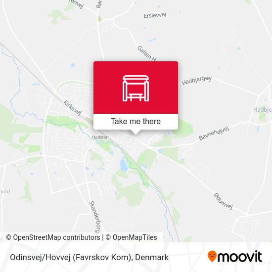 Odinsvej/Hovvej (Favrskov Kom) map