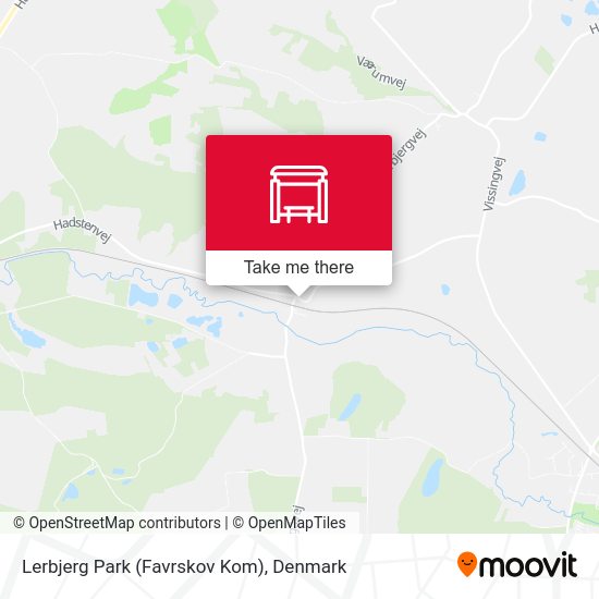 Lerbjerg Park (Favrskov Kom) map