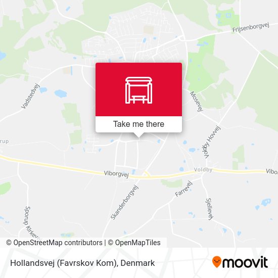 Hollandsvej (Favrskov Kom) map