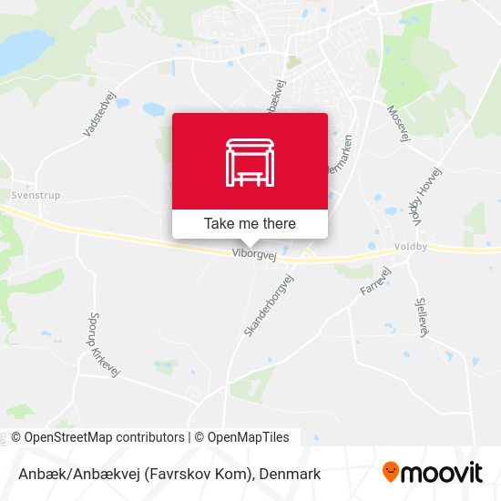 Anbæk/Anbækvej (Favrskov Kom) map