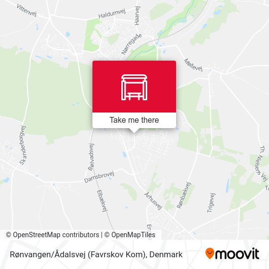 Rønvangen / Ådalsvej (Favrskov Kom) map