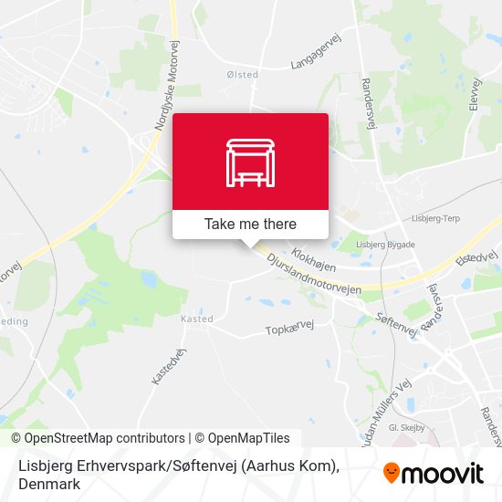 Lisbjerg Erhvervspark / Søftenvej (Aarhus Kom) map