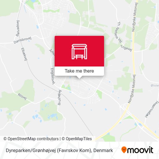 Dyreparken / Grønhøjvej (Favrskov Kom) map