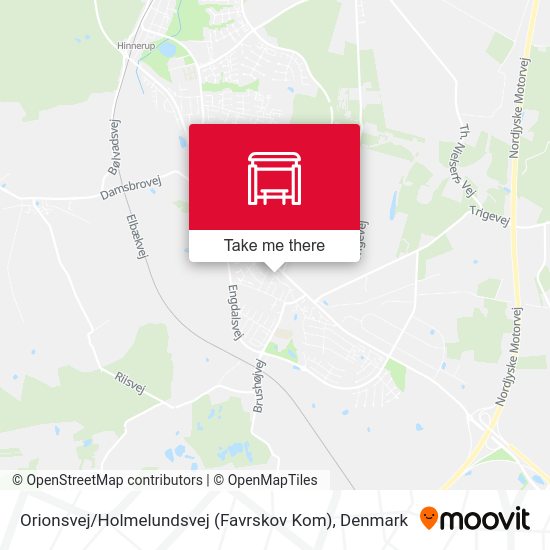 Orionsvej / Holmelundsvej (Favrskov Kom) map