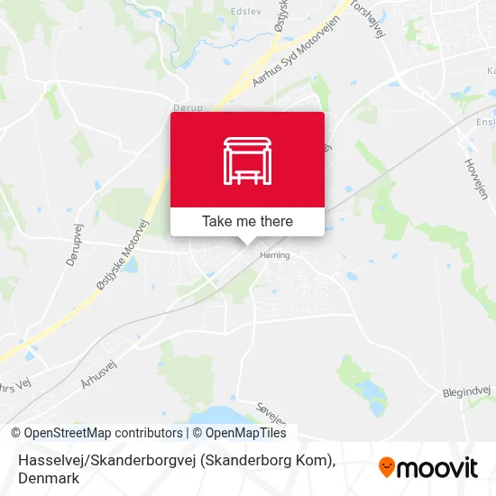 Hasselvej / Skanderborgvej (Skanderborg Kom) map