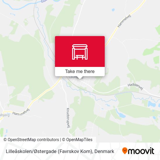 Lilleåskolen / Østergade (Favrskov Kom) map