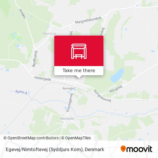 Egevej / Nimtoftevej (Syddjurs Kom) map