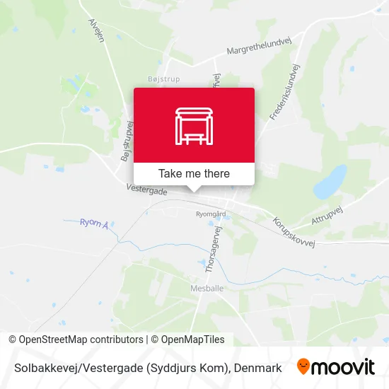 Solbakkevej / Vestergade (Syddjurs Kom) map