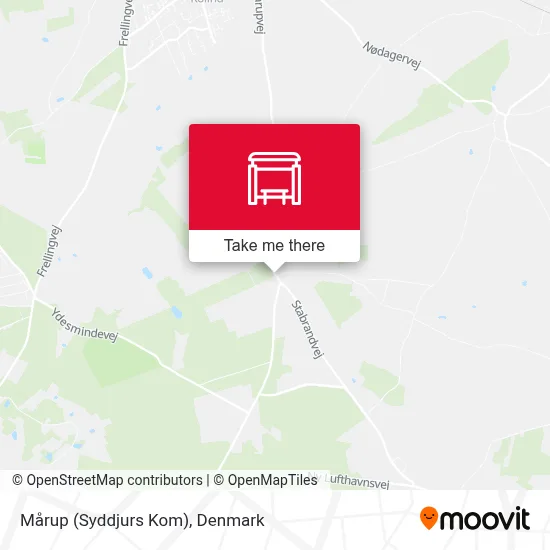 Mårup (Syddjurs Kom) map