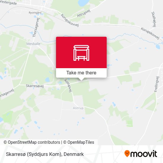 Skarresø (Syddjurs Kom) map