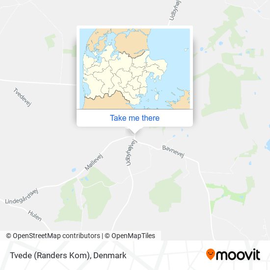 Tvede (Randers Kom) map