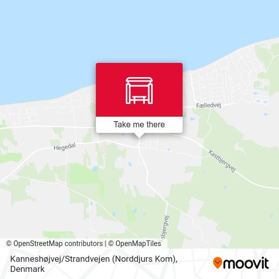 Kanneshøjvej / Strandvejen (Norddjurs Kom) map