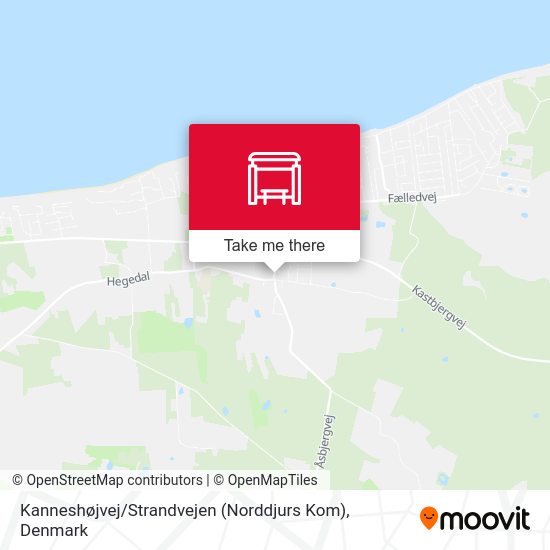 Kanneshøjvej / Strandvejen (Norddjurs Kom) map