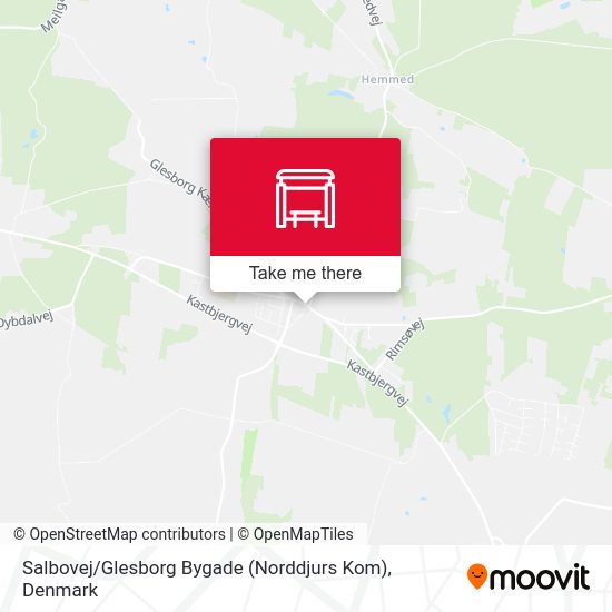 Salbovej / Glesborg Bygade (Norddjurs Kom) map