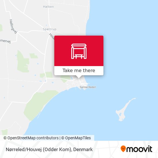 Nørreled/Houvej (Odder Kom) map