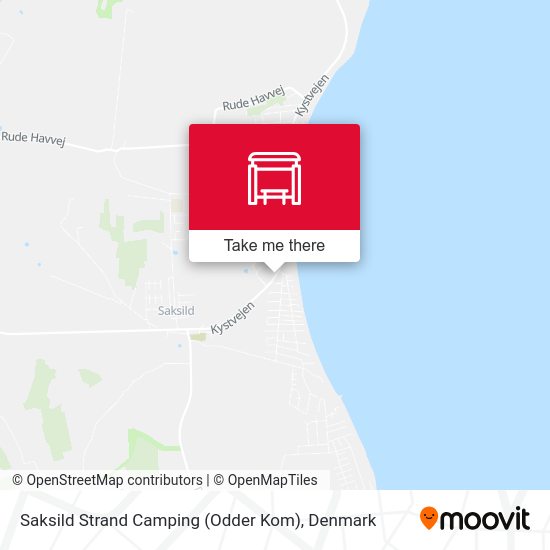 Saksild Strand Camping (Odder Kom) map