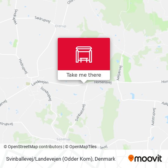 Svinballevej / Landevejen (Odder Kom) map