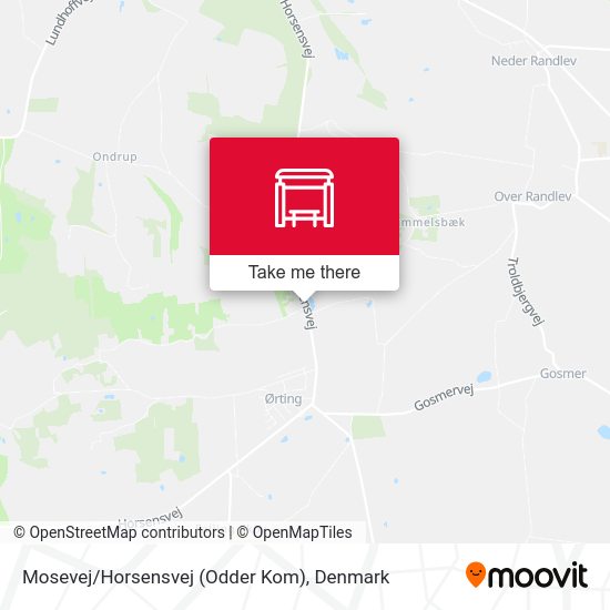 Mosevej/Horsensvej (Odder Kom) map