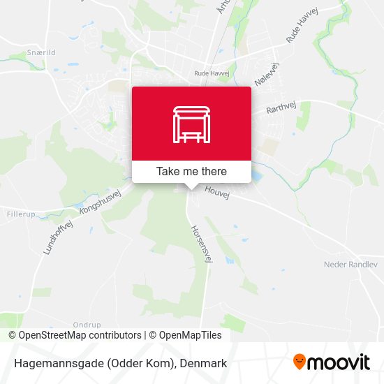 Hagemannsgade (Odder Kom) map