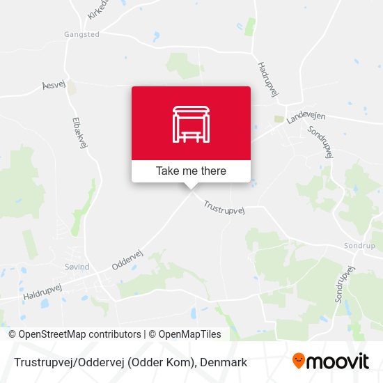 Trustrupvej / Oddervej (Odder Kom) map