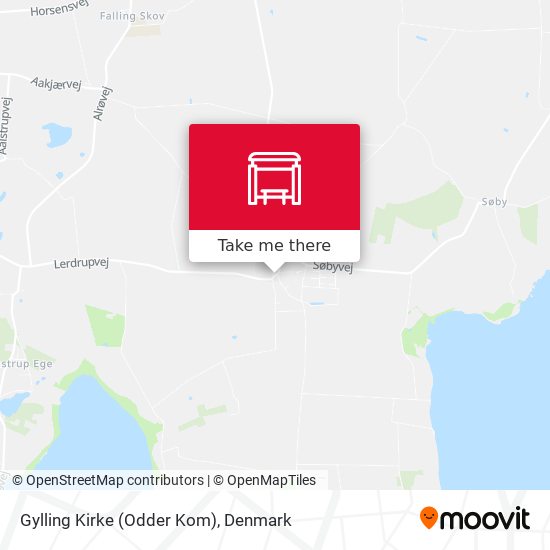 Gylling Kirke (Odder Kom) map