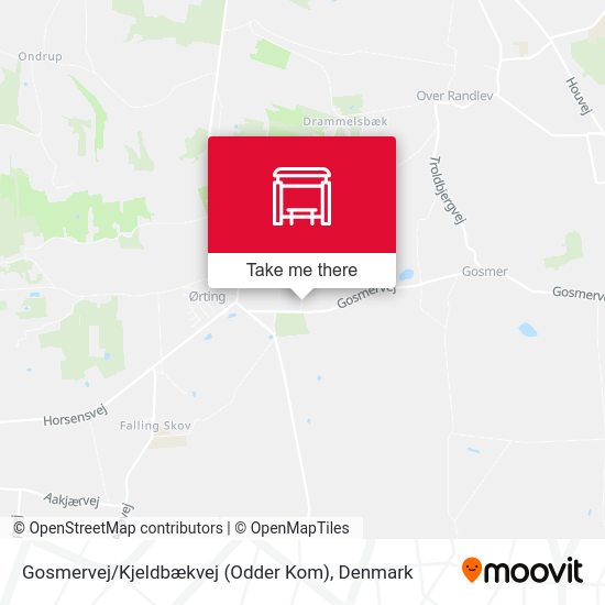 Gosmervej / Kjeldbækvej (Odder Kom) map