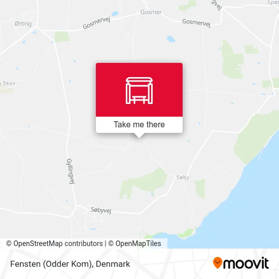 Fensten (Odder Kom) map