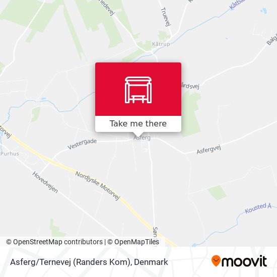 Asferg/Ternevej (Randers Kom) map
