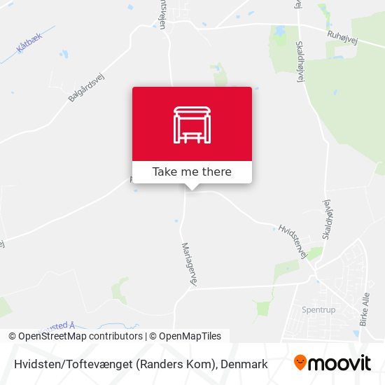 Hvidsten / Toftevænget (Randers Kom) map