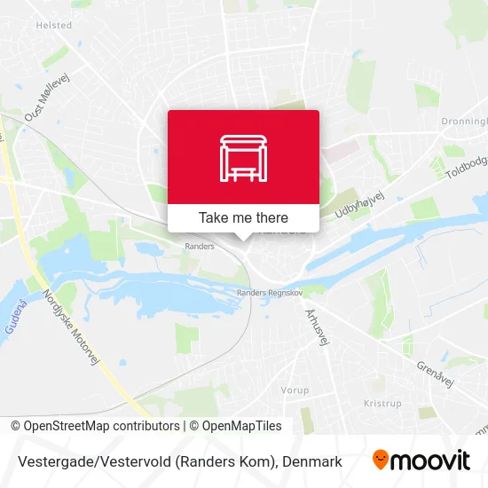 Vestergade / Vestervold (Randers Kom) map