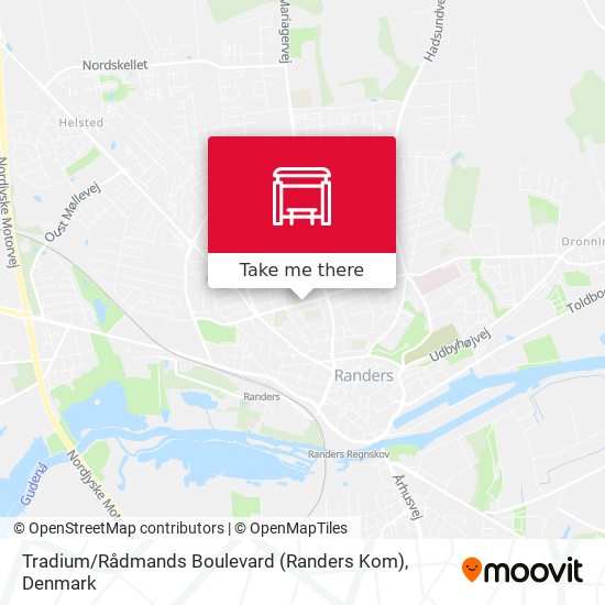 Tradium / Rådmands Boulevard (Randers Kom) map