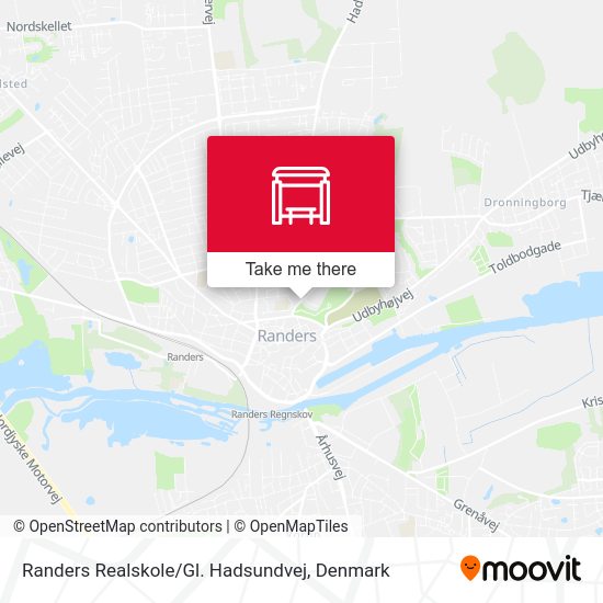 Randers Realskole / Gl. Hadsundvej map
