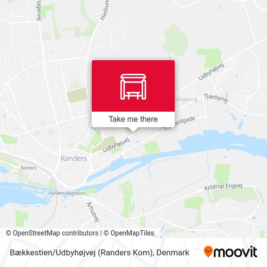 Bækkestien / Udbyhøjvej (Randers Kom) map
